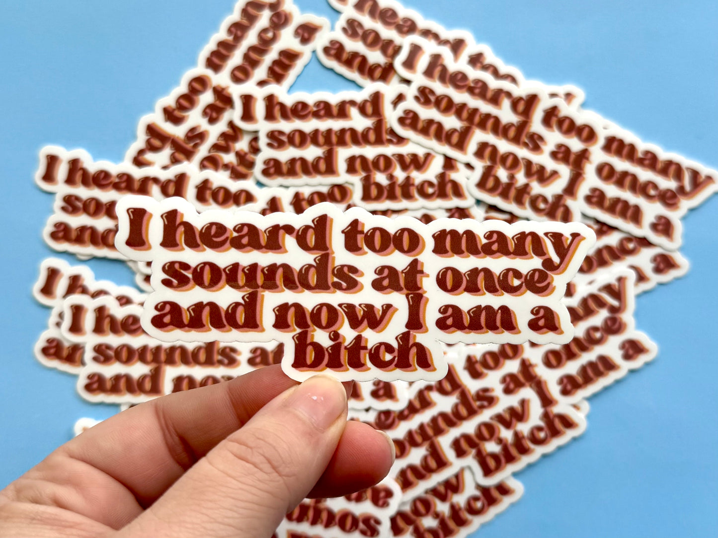 Too Many Sounds Sticker