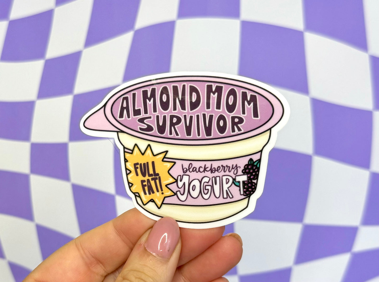 Almond Mom Survivor Sticker