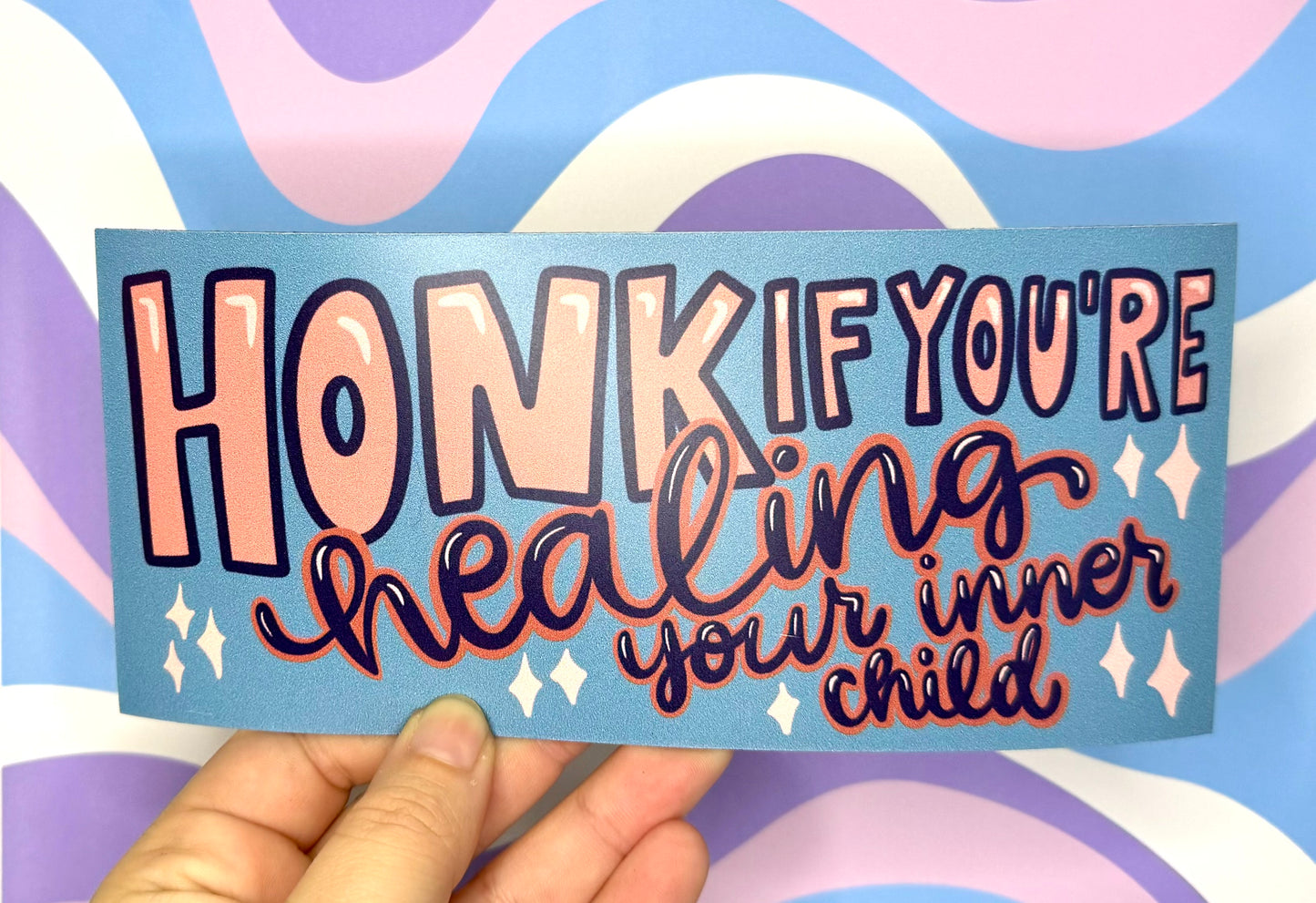 Honk If You're Healing Your Inner Child Bumper Magnet