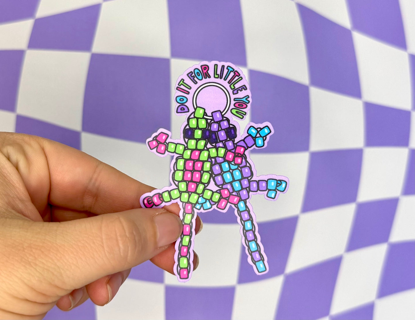 Lizard Keychain Do It For Little You Sticker