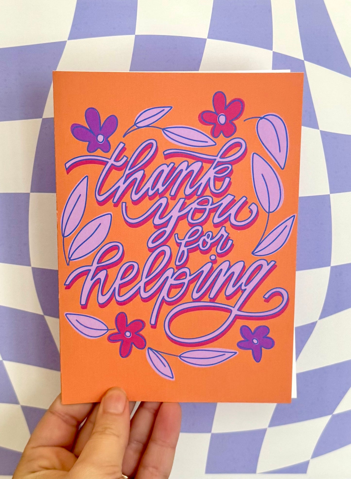 Thank You For Helping Card
