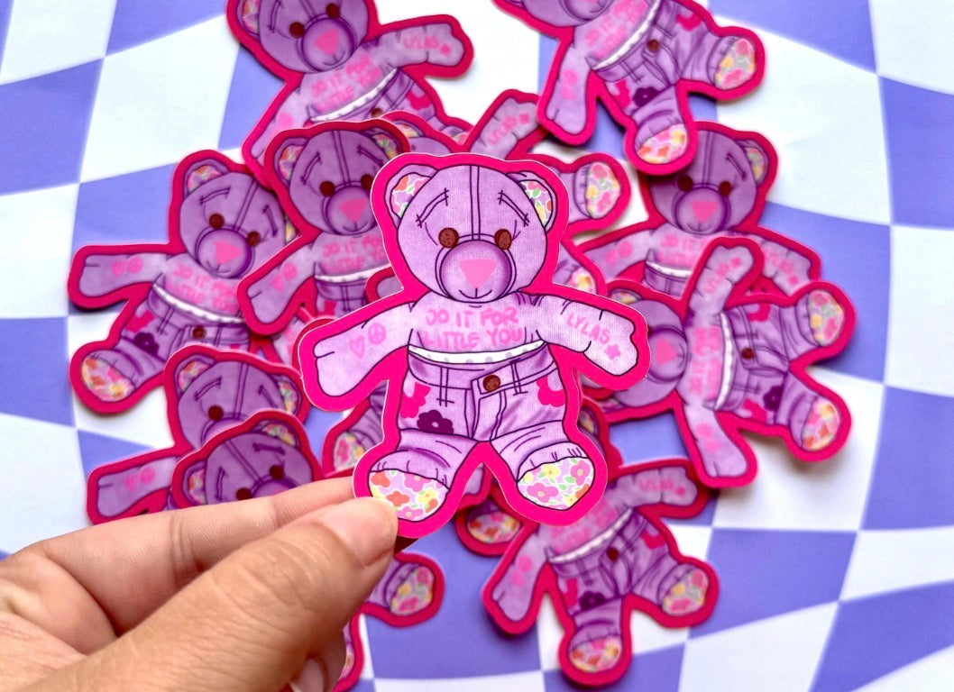Doodle Bear Do It For Little You Sticker