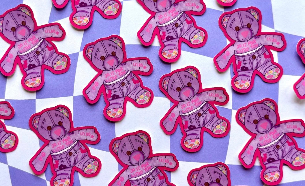 Doodle Bear Do It For Little You Sticker
