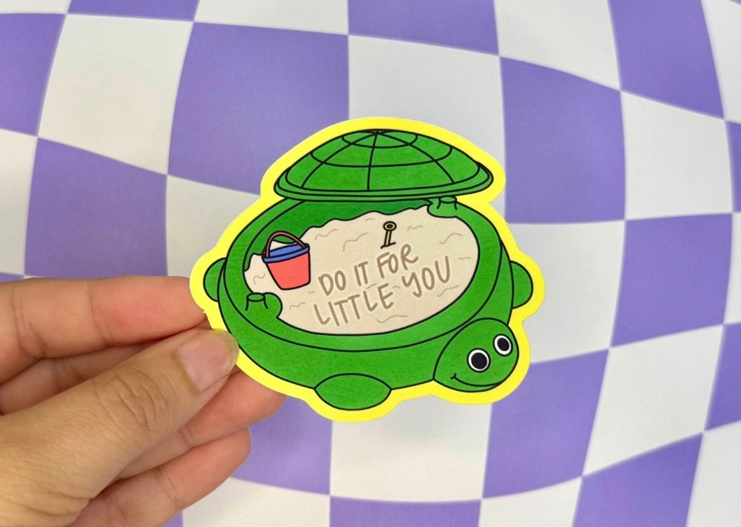 Turtle Sandbox Do It For Little You Sticker