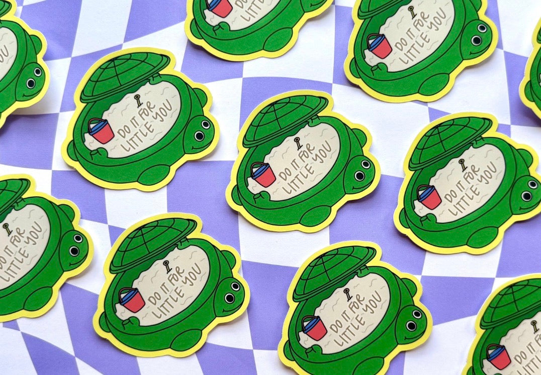 Turtle Sandbox Do It For Little You Sticker