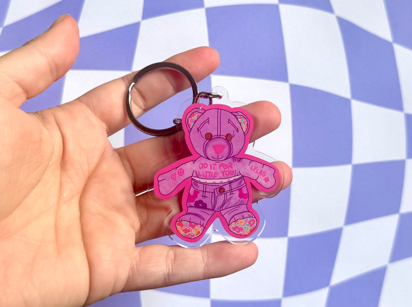 Doodle Bear Keychain