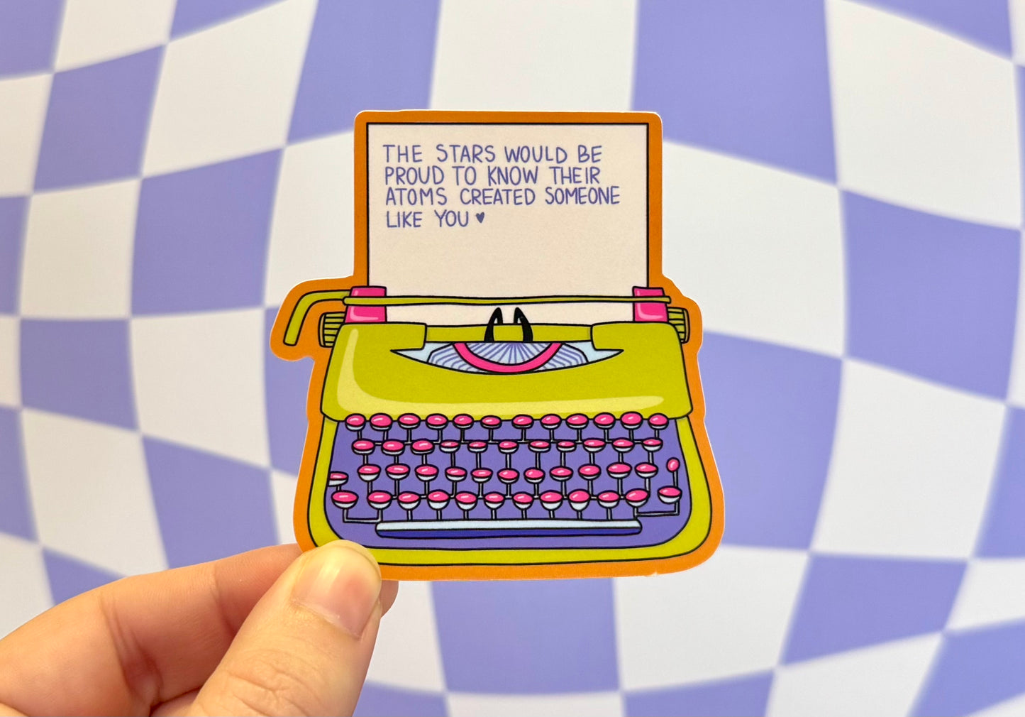 Typewriter Sticker