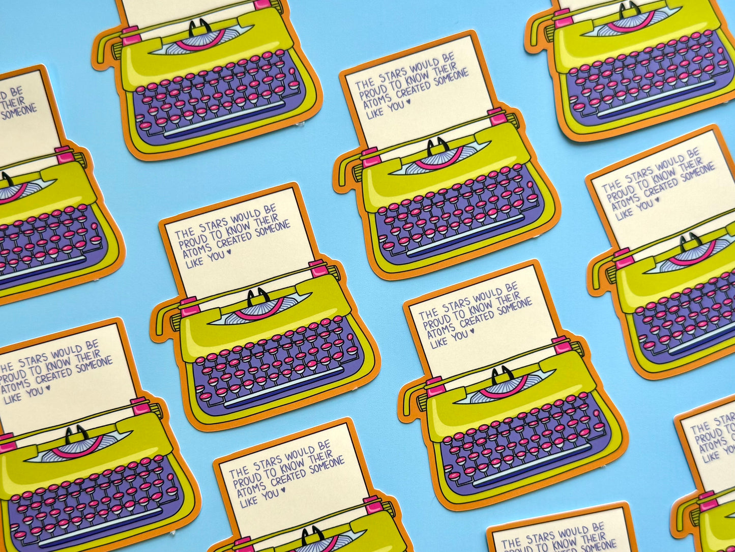 Typewriter Sticker