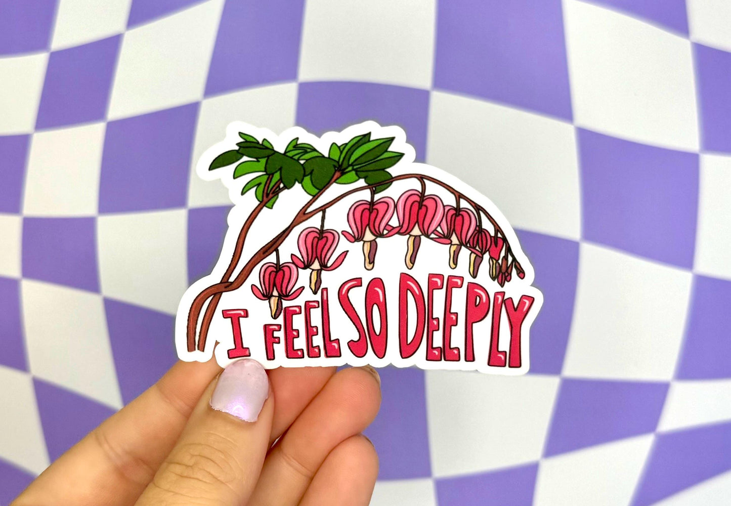 Bleeding Heart Sticker I Feel So Deeply Empath Empathy Healing Mental Health Highly Sensitive Person Therapy Millenial Vinyl Gift