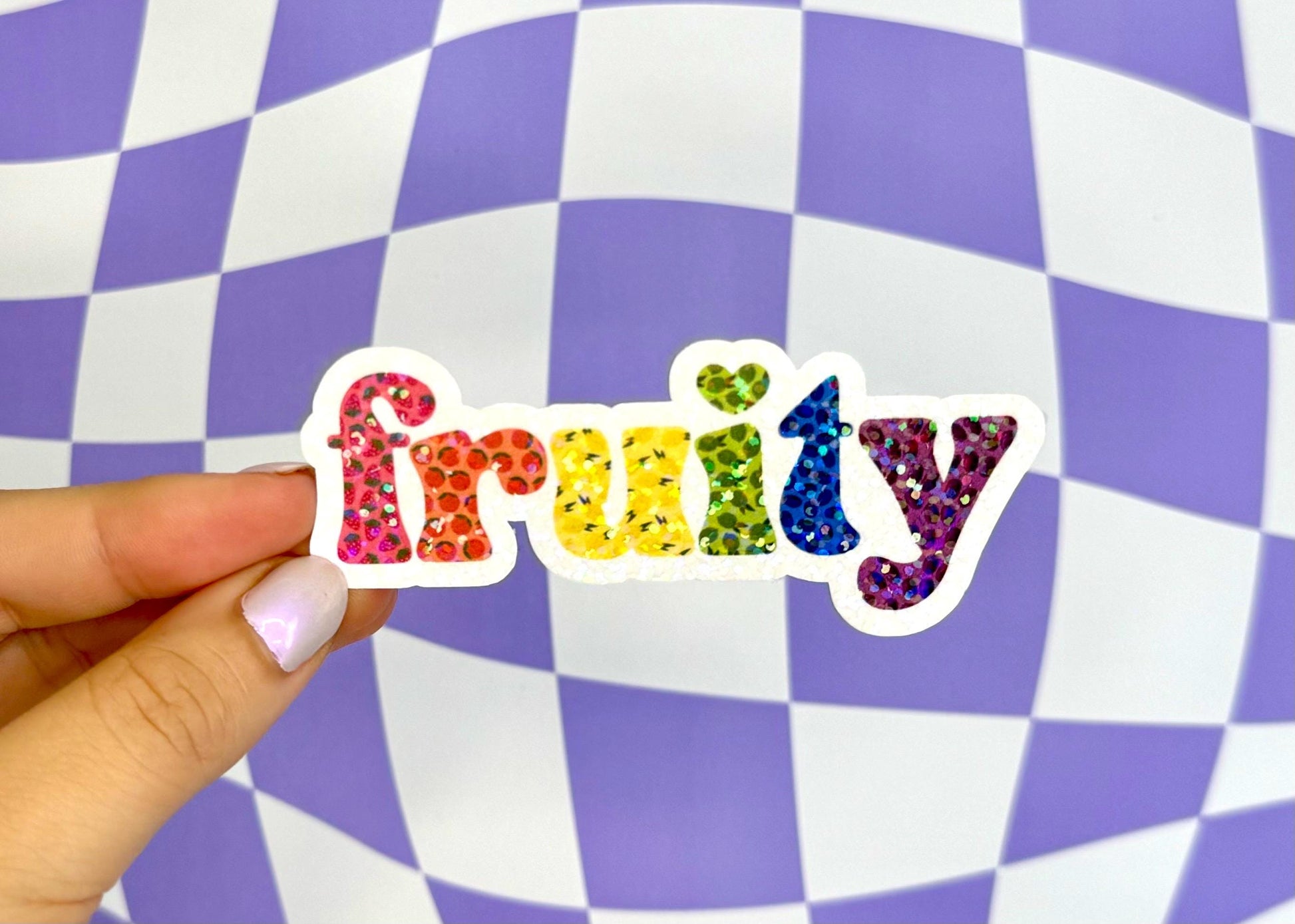 Fruity Pride Rainbow Fruit Sticker Queer LGBTQ+ Pride Month Vinyl Gift