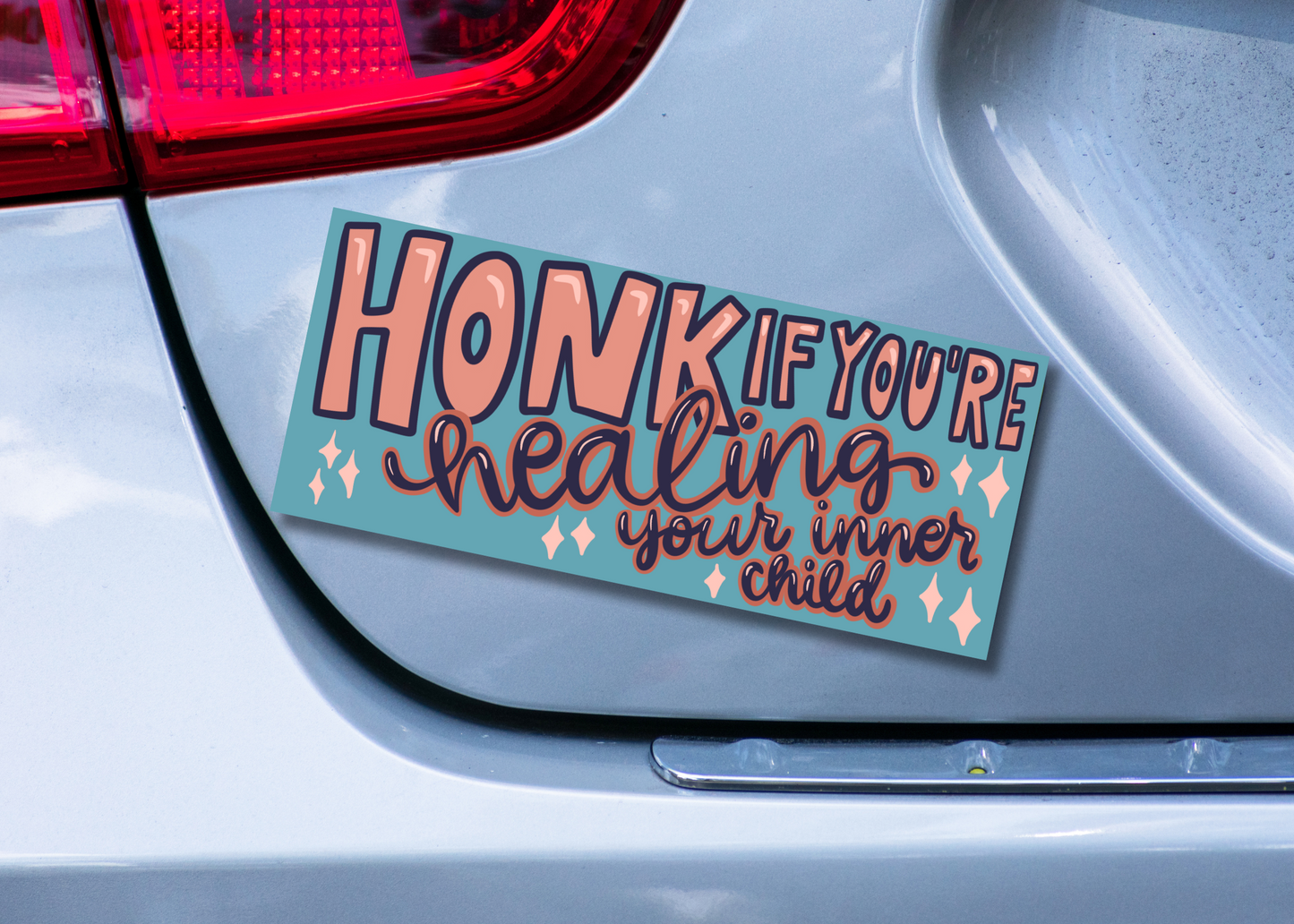 Honk If You're Healing Your Inner Child Bumper Magnet